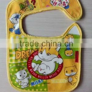 Cotton Terry Knitted Towel Fabric Baby Bib thumbnail-1