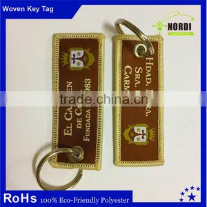 Wholesale Embroidered Christmas Gift Keychain /personalized Luggage Tag thumbnail-3