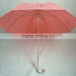 23" Auto Open Straight Pink Umbrella thumbnail-1