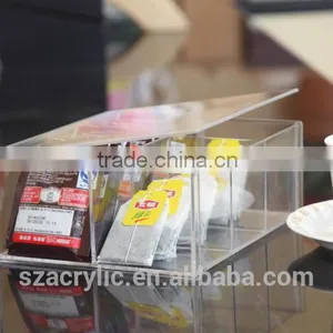 Unique High Transparent Acrylic Tea-bag Box Acrylic Small Tea Box Wholesale thumbnail-2