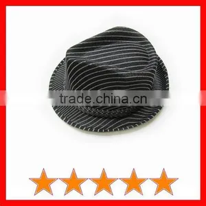 Cheap Striped Fedora Hat thumbnail-1