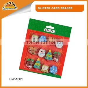 Merry Christmas Rubber Kids Eraser Set thumbnail-1