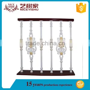 Hand Forged Wrought Iron Stair Railing / Decorative Wrought Iron Handrails Suppliers thumbnail-4