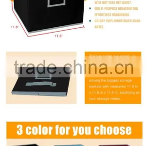 Home Creations Fabric Storage Dividers Chest Organizer Cube With PVC Window thumbnail-3