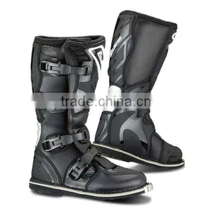 Four Buckcle, off Road Motorcycle Black Boots thumbnail-1