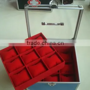Personalized Watch Case,watch Case Trolley,aluminum Luxury Wooden Watch Box thumbnail-3