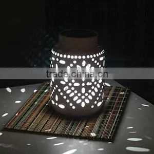 Hanging Led Ceramic Solar Lantern Light thumbnail-2