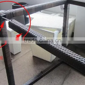 Rattan Dining Table Chair Set thumbnail-5