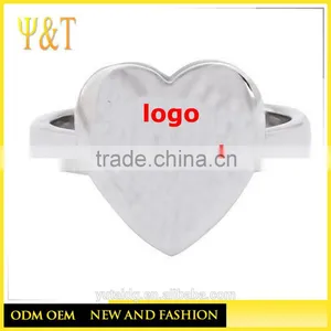 Jingli Jewelry Design Your Own Rings, Stainless Steel Heart Shape Rings Designs for Girls (HS-035 thumbnail-1