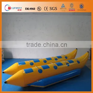 Water Fun Game Plastic Inflatable Banana Boat for Sale thumbnail-1