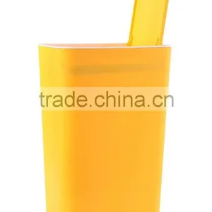 Household Colorful Unique Plastic Trash Can thumbnail-6