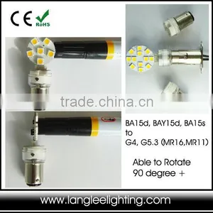 B15 BA15 to G5.3 G4 Socket Adapter Rotatable Lampholder Adapter thumbnail-1