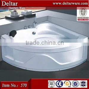 Massage Bathtub Price, Double Whirlpool Bathtubs, China Bathtub With Arm and Head Rest thumbnail-4