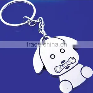 Manufacture Promotional Custom Shaped Metal Dog Keychain thumbnail-1