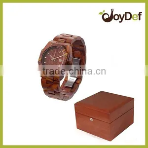 Elegance Fashion Watches Bamboo Wood Watch Red 100% Natural and Original Watch Box thumbnail-6