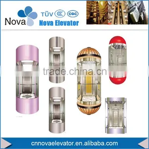 Machine Room Panoramic Elevator With Good Price and High Quality thumbnail-1