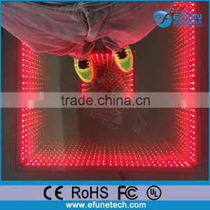 1M Rgb Color Led Dance Floor,dmx Rechargeable Mirror Dance Technology 3d Flooring thumbnail-4