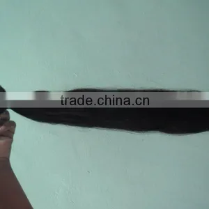 Wholesale Full Cuticle AAA Unprocessed 24 Inch Natural Black Human Virgin Remy Indian Straight Hair thumbnail-1