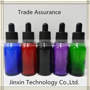 30ml Faded Color Glass Dropper Empty e Liquid Bottle With Childproof Tamper Proof Cap thumbnail-2