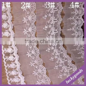 LLS005 4.7cm DIY White Cotton Lace Trim Wholesale thumbnail-1