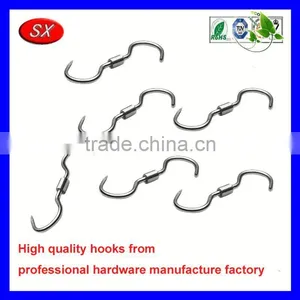 Custom Meat Hook Refrigerator Truck Double Stainless Steel Trolley Hooks thumbnail-6
