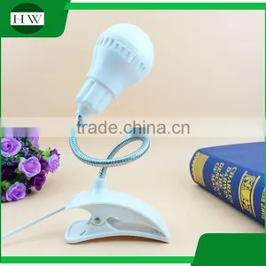Flexible Target Adjustable Plastic Mini Usb Charging Charge Foldable Collapsible Folding Led Clamp Clip Work Reading Book Light thumbnail-1