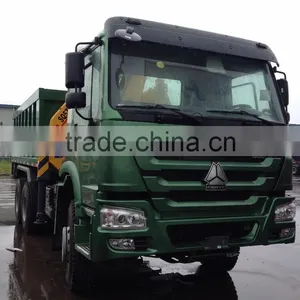 Sinotruk Cargo Truck With Crane Brand HOWO 6*4 Loading 30T thumbnail-1