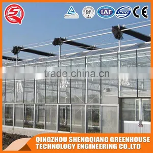 Agriculture Glass Greenhouse With Hot Dip Galvanized Frame for Sale thumbnail-2