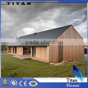 Small Simple Light Steel Frame Wooden House Design thumbnail-1