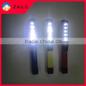 Colorful 6 LED Torch Rubber Print Light Pen thumbnail-1