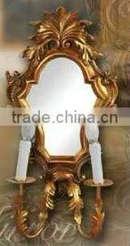 Wooden Classical Hand Carved Wall Mirror, MOQ:1PCS(B70113) thumbnail-1