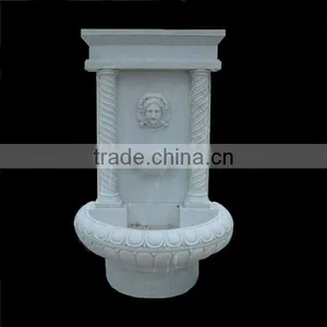 Decorative Marble Lion Head Wall Water Fountain thumbnail-5
