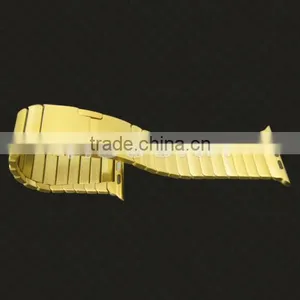 Stainless Steel Strap for Watch Gold Plating Band Gold Luxury Accessories for Apple Watch thumbnail-4