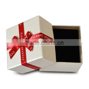 Superior Carton Boxe With Ribbon , up and Down Covered Carton Packaging for Jewelry thumbnail-1