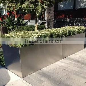 Steel Cube Planter With Powder Coated / Metal Flower Pots thumbnail-5