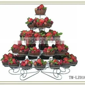 Hot Sale Iron Wire Powder Coating 5 Tier Cake Stand thumbnail-1