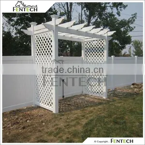 Fentech White Privacy Decorative Decorative Vinyl Fencing and Pergola for Garden, Yard thumbnail-1