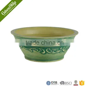 Antique Round Short Biodegradable Plastic Flower Pot thumbnail-4