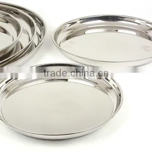 Stainless Steel Round Tray thumbnail-1