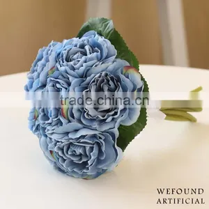 WF1301 Artificial Rose Flower Bouquet Wedding Decorations Handmade Bridal Bouquet thumbnail-1