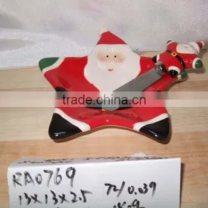 Hand Made Ceramic Cake Plate & Butter Knife for Supply thumbnail-1