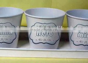 High Quality Indoor Herb Pot Set Flower Pot Set Tray thumbnail-1