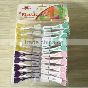 Plastic Soft Touch 20 Pcs Clothes Pins Pegs thumbnail-5