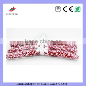 7# 3pcs Satin Clothes Hanger in PVC Bag thumbnail-1