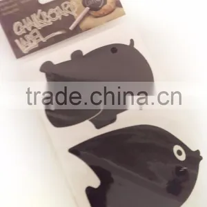 Cute Hippo, Fish, Crab, Duck Design Decorative Chalkboard Label for Glass Bottle, Chalkboard Label Sticker thumbnail-4
