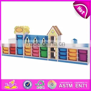 New Style Preschool Storage Shelf Wooden Kids Indoor Playhouse W08C187-S thumbnail-3