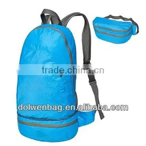 New Style Waterproof Nylon Sport Waist Bag/sport Backpack With Dual-purpose Bag thumbnail-1