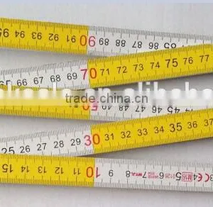 High Quality Brich Wood Ruler Yellow and White Coloer thumbnail-1