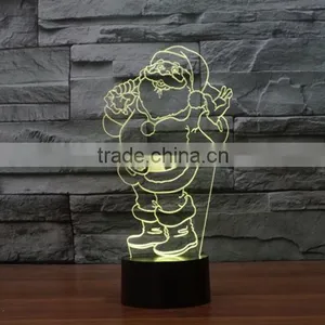 New Santa Claus 3D Touch Table Lamp Creative Lamp LED Lamp Vision Night Light thumbnail-3