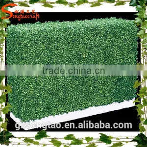Plastic Green Grass Artificial Boxwood Hedge Wall/ Fence/Garden Decoration Wholesale thumbnail-1
